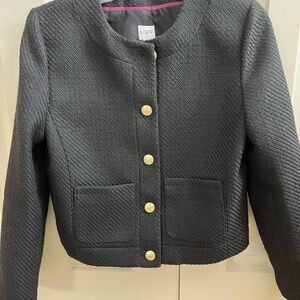 J. Crew Black Blazer with Gold Buttons